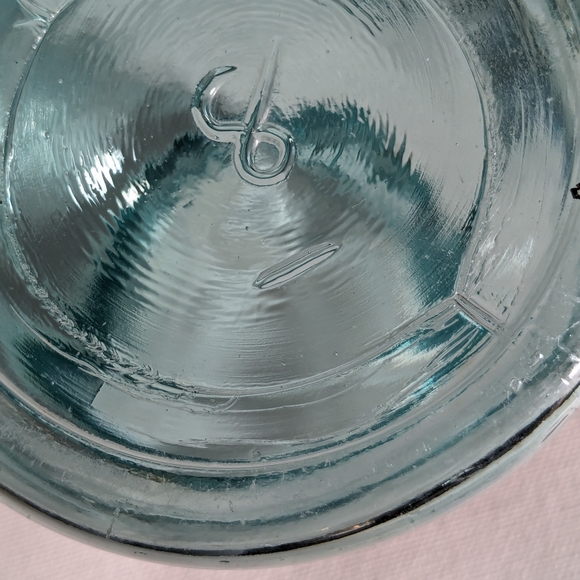 Ball Mason Jars Blue/Aqua lot of 2 PAT D July 14, 1908 pint/quart canning - Picture 10 of 16